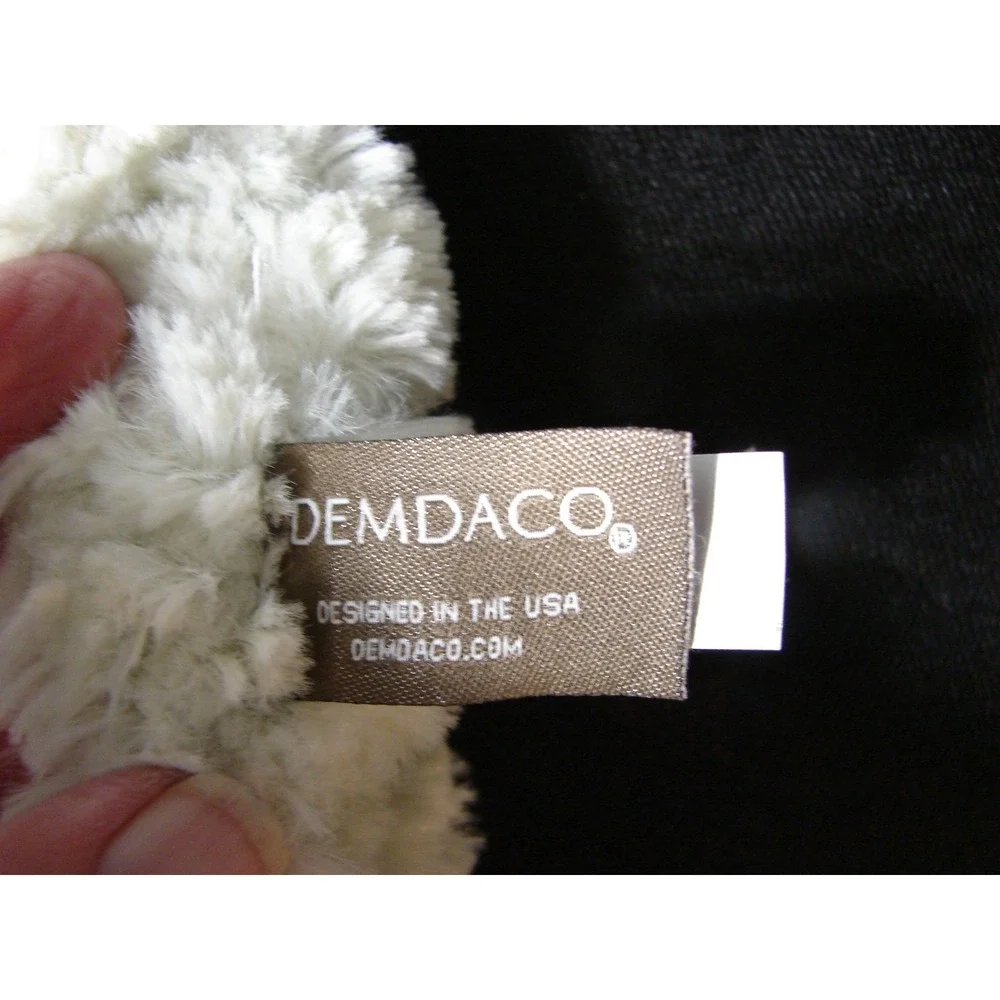 New Demdaco Plush Arnie Alligator Rattle Blankie Lovey 13